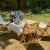 Bambusstuhl-Set mit Tisch