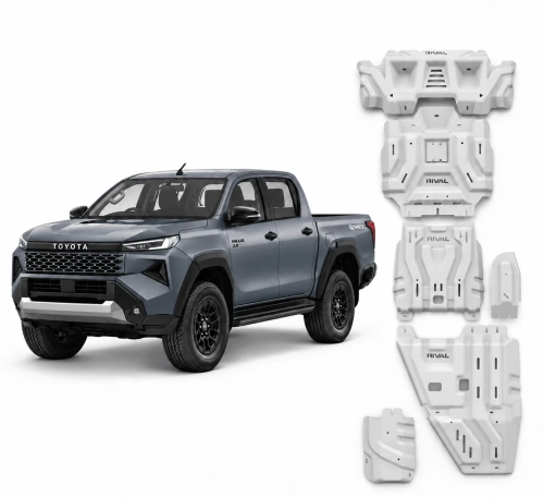 Przejdź do produktu Komplet osłon aluminiowych 6 mm Rival 4x4 Toyota Hilux Travo 2026+
